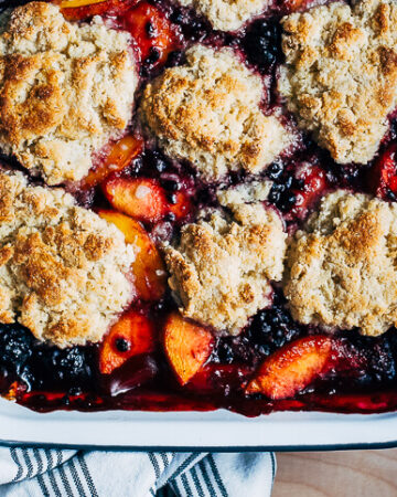 Peach Blackberry Cobbler