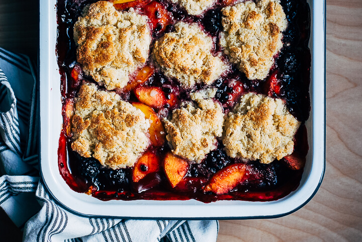 Peach Blackberry Cobbler