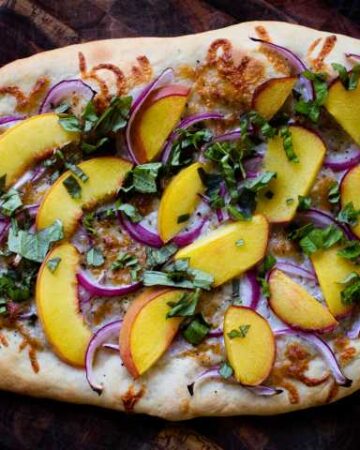 Peach Pizza Pie