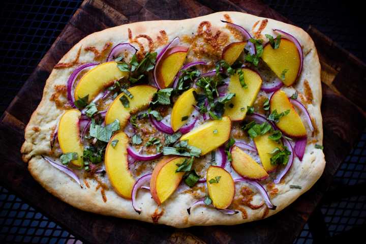 Peach Pizza Pie