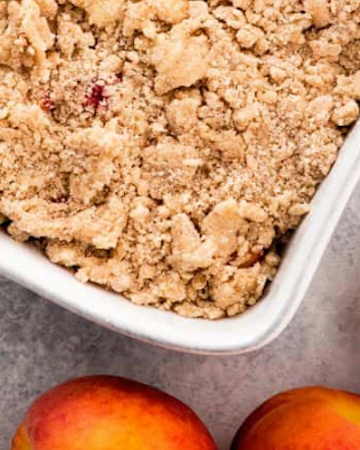 Peach Raspberry Crisp